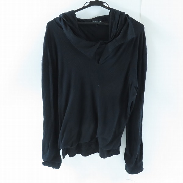 実際に弊社で買取させて頂いたANN DEMEULEMEESTER/アンドゥムルメステール レイヤード フーディー カットソー 352-01-37023 /S