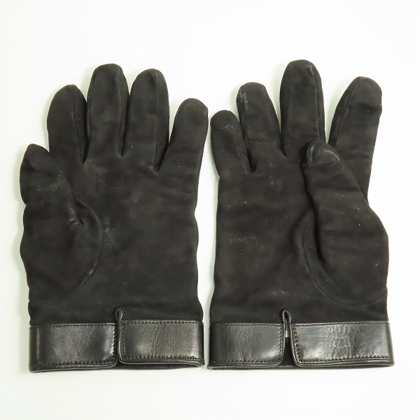 実際に弊社で買取させて頂いたGUCCI/グッチ GGロゴ レザーグローブ/手袋の画像 1枚目