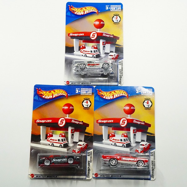 実際に弊社で買取させて頂いた【未開封】Hot Wheels/ホットウィール Snap-On MUSTANG COBRA/PLYMOUTH ROADRUNNER/'63 SPLIT WINDOW CORVETTE 3点セット