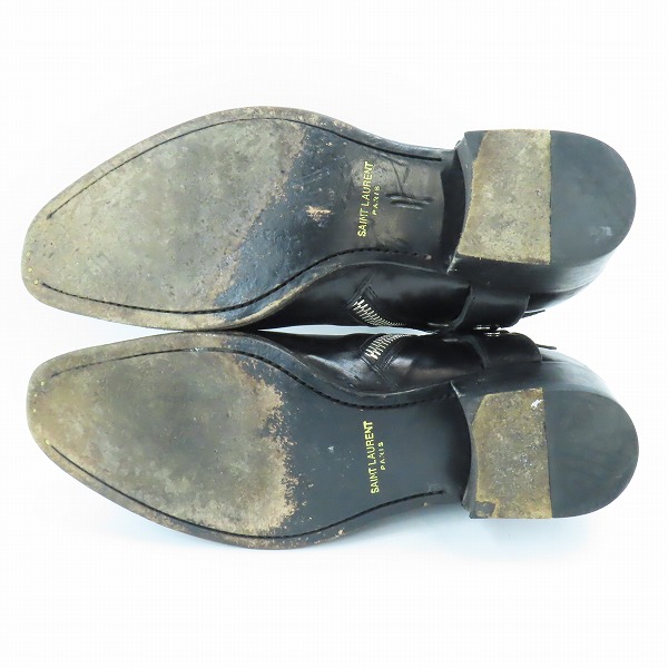 実際に弊社で買取させて頂いたSAINT LAURENT PARIS/サンローランパリ ハーネス ストラップ サイドジップ リングブーツ/26.5の画像 2枚目
