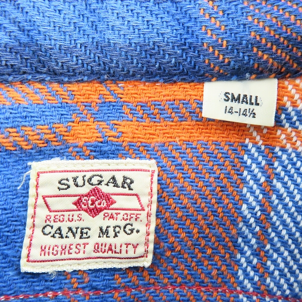 実際に弊社で買取させて頂いたSUGAR CANE/シュガーケーン チェック柄 ワークシャツ SC24708/Sの画像 2枚目