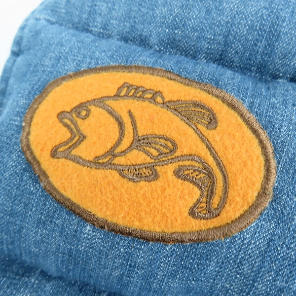 実際に弊社で買取させて頂いたEVISU/エヴィス DOWLUCKワッペン デニム ダウンベスト /38の画像 7枚目