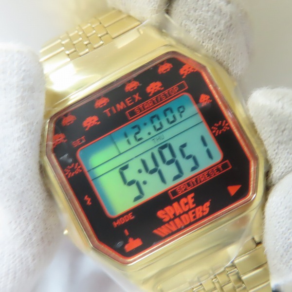 実際に弊社で買取させて頂いた(2)【未使用】TIMEX/タイメックス スペースインベーダー  腕時計 TW2V30100の画像 5枚目
