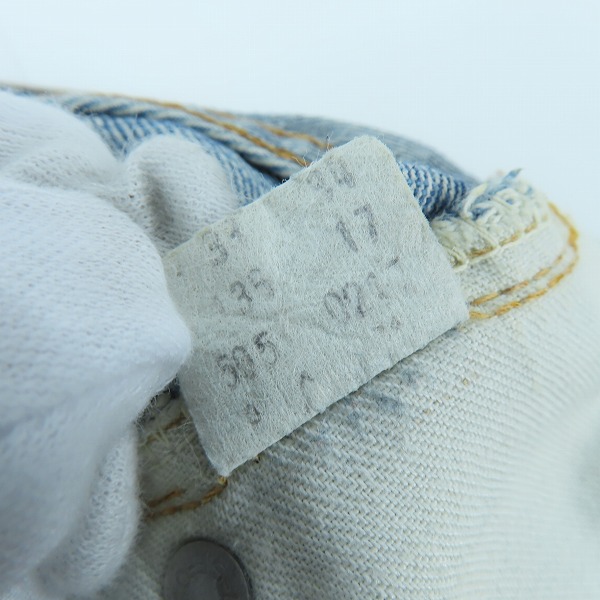 実際に弊社で買取させて頂いたLEVI'S/リーバイス 505-0217 42TALONジッパーフライ スモールe ヴィンテージ デニムパンツ/ジーンズ/33/34の画像 4枚目