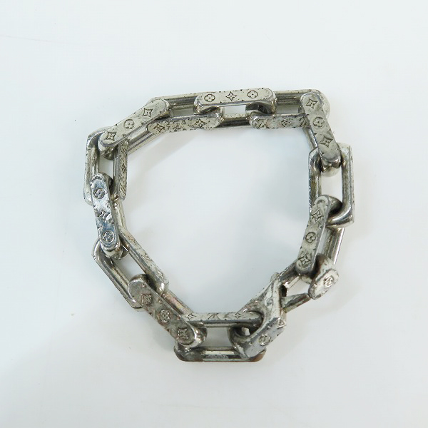 実際に弊社で買取させて頂いたLOUIS VUITTON/ルイヴィトン モノグラム コリエ チェーンブレスレット M64223/US0210/Mの画像 1枚目