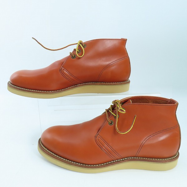 実際に弊社で買取させて頂いたRED WING/レッドウイング WORK CHUKKA チャッカブーツ 8595/9.5Dの画像 3枚目
