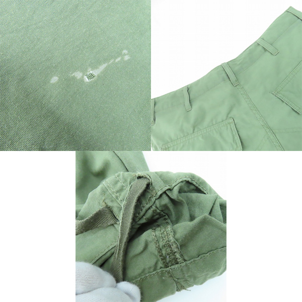 実際に弊社で買取させて頂いたCarhartt/カーハート カーゴパンツ ミリタリー カーキ/32の画像 8枚目