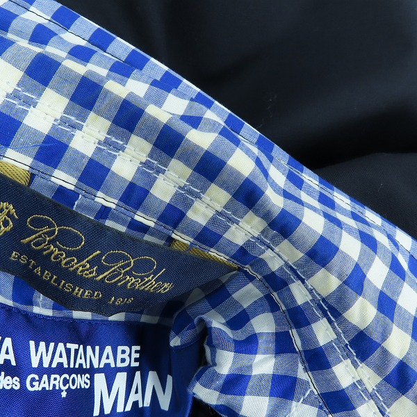 実際に弊社で買取させて頂いたJUNYA WATANABE MAN/ジュンヤワタナベマン×ブルックスブラザーズ テーラードジャケット AD2008 WC-J402/Mの画像 6枚目