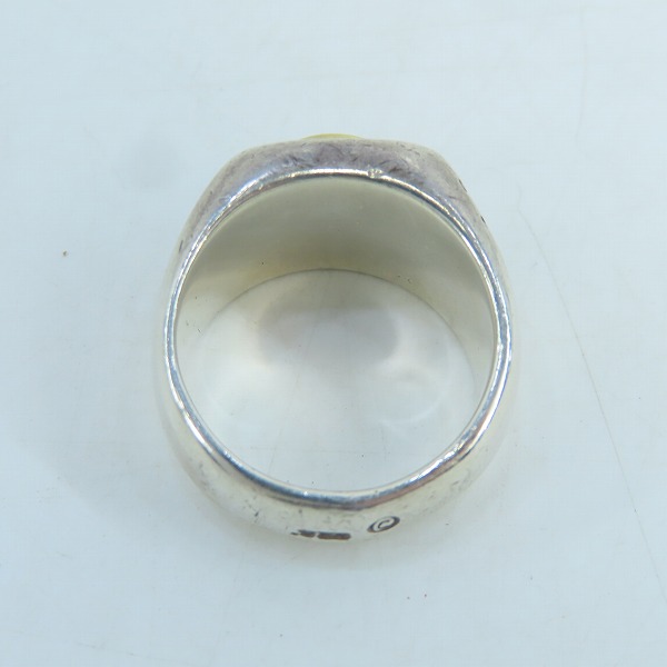 実際に弊社で買取させて頂いたBWL/ビルウォールレザー 18K HAPPY FACE ハッピーフェイス シグネット リング/16.5号の画像 5枚目