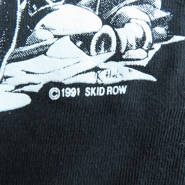 実際に弊社で買取させて頂いたSKID ROW/スキッドロウ 90s 1992 JAPAN TOUR バンドTシャツ/Lの画像 4枚目
