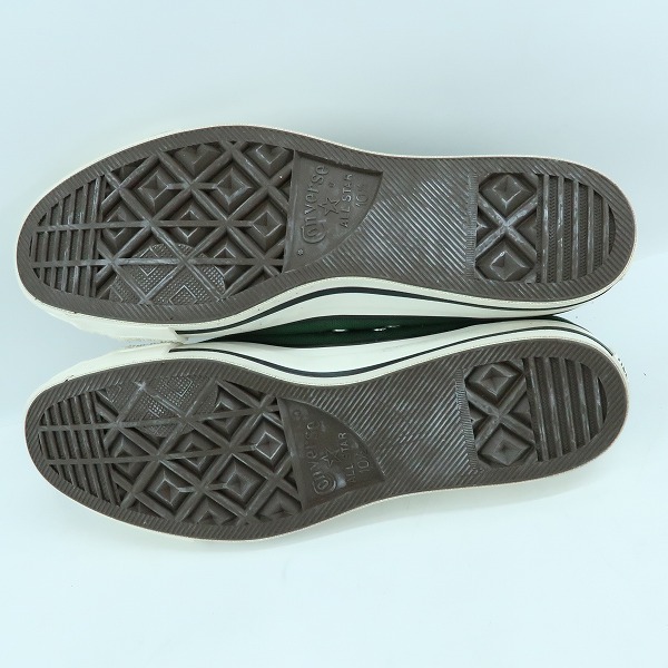 実際に弊社で買取させて頂いたCONVERSE/コンバース 日本製 ALL STAR/オールスター ハイカットスニーカー グリーン 3MH01/10.5の画像 2枚目