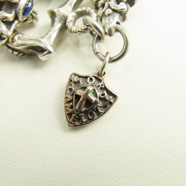 実際に弊社で買取させて頂いたLord Camelot/ロードキャメロット カラーストーン チェーンブレスレット 6リンクの画像 7枚目