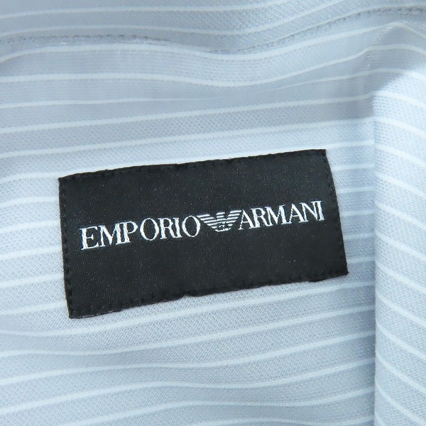 実際に弊社で買取させて頂いた【未使用】EMPORIO ARMANI/エンポリオアルマーニ  長袖シャツ ストライプ 11CA9T 1132C/43の画像 2枚目