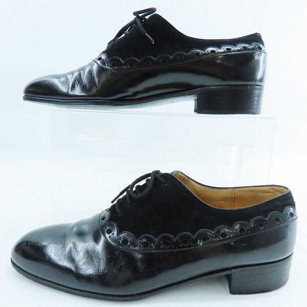 実際に弊社で買取させて頂いたBerluti/ベルルッティ エナメル切り替え レザー シューズ 7.5の画像 3枚目