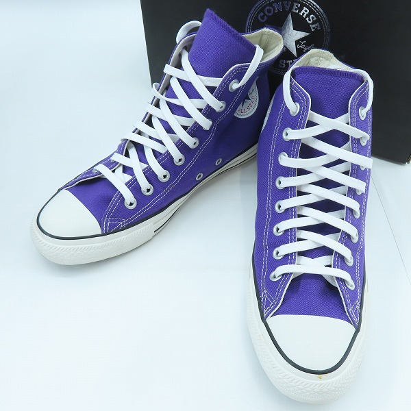 実際に弊社で買取させて頂いたCONVERSE/コンバース ALL STAR 100 COLORS HI ROYAL PURPLE シューズ/スニーカー 1SC150 27.5
