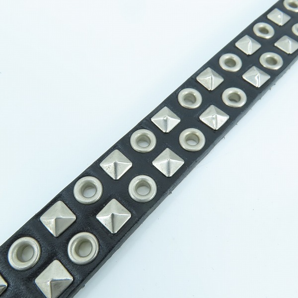 実際に弊社で買取させて頂いたJUNYA WATANABE COMME des GARCONS/ジュンヤワタナベコムデギャルソン スタッズ レザーベルト WT-IC303/Mの画像 6枚目