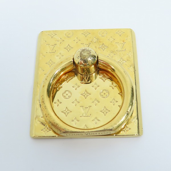 実際に弊社で買取させて頂いたLOUIS VUITTON/ルイヴィトン サポート ナノグラム スマホリング/モノグラム M64868の画像 1枚目
