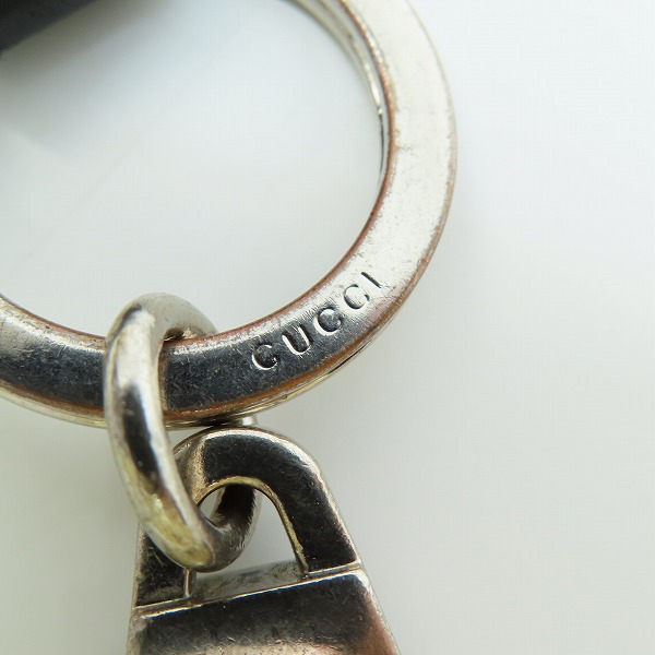 実際に弊社で買取させて頂いたGUCCI/グッチ グッチシマ レザー キーホルダー/キーリングの画像 5枚目