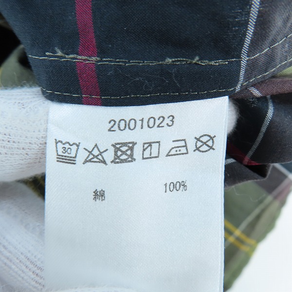 実際に弊社で買取させて頂いたBarbour/バブアー 長袖チェックシャツ 2001023/36の画像 3枚目
