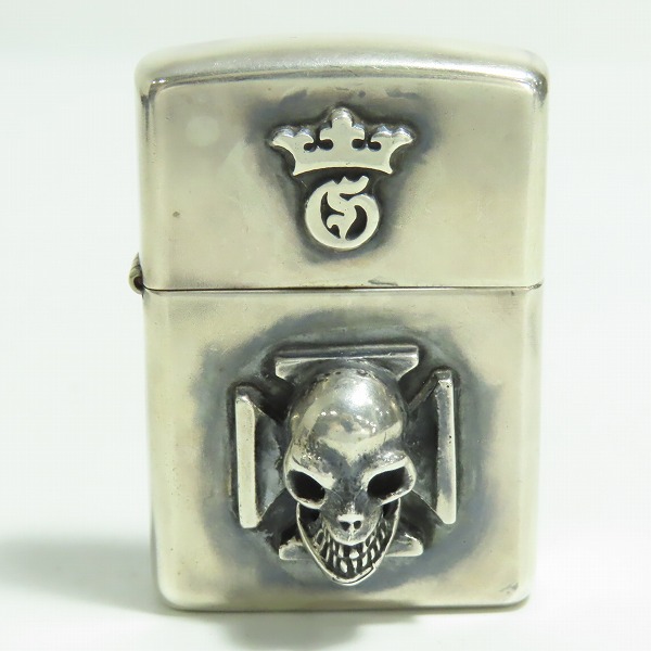 実際に弊社で買取させて頂いた【ギャラ付き】Gabor/ガボール Gaboratory/ガボラトリー ZIPPO/ジッポー スターリン スカル メタル貼り 2015年製の画像 1枚目