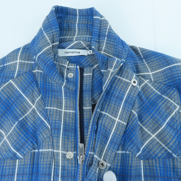 実際に弊社で買取させて頂いたnonnative/ノンネイティブ チェック ライトコート NN-J2916 /2の画像 2枚目