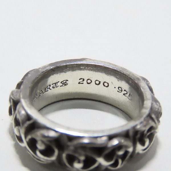 実際に弊社で買取させて頂いた【インボイス原本】CHROME HEARTS/クロムハーツ ETRNITY VINE BAND エタニティヴァインバンドリング 18号の画像 7枚目