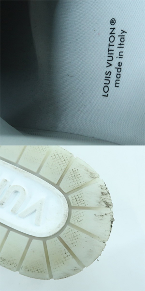 実際に弊社で買取させて頂いたLOUIS VUITTON/ルイヴィトン LVトレイナーライン レザースニーカー GO0233/8.5の画像 7枚目