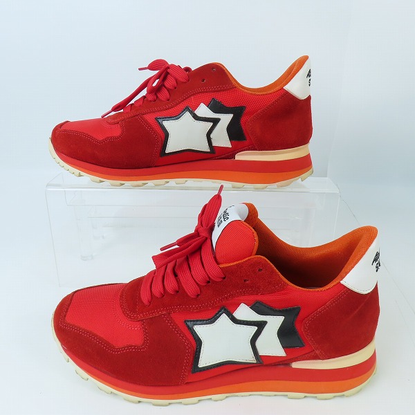実際に弊社で買取させて頂いたATLANTIC STARS/アトランティックスターズ ANTARES/アンタレス レッド スニーカー FR-PR-LARB/40の画像 3枚目