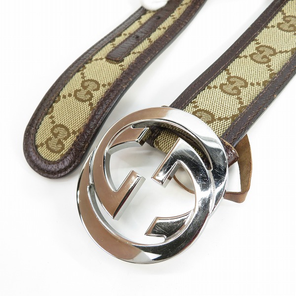 実際に弊社で買取させて頂いたGUCCI/グッチ インターロッキングG ベルト 114876の画像 1枚目