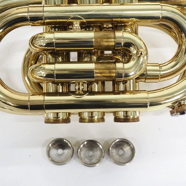 実際に弊社で買取させて頂いたSELECTION/セレクション ポケットトランペット ゴールド ハードケース付 の画像 6枚目