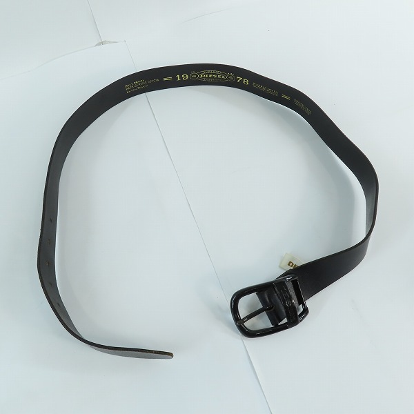 実際に弊社で買取させて頂いたDIESEL/ディーゼル レザーベルト 90/36の画像 9枚目