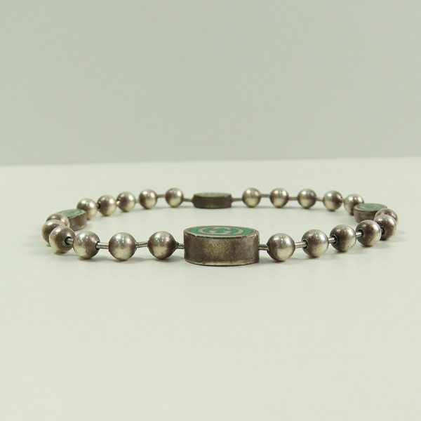 実際に弊社で買取させて頂いたGUCCI/グッチ インターロッキングGボールチェーンブレスレットの画像 3枚目