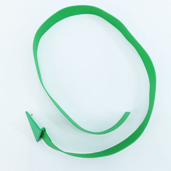 実際に弊社で買取させて頂いたBOTTEGA VENETA/ボッテガヴェネタ トライアングルラバーベルト グリーン系 702028の画像 6枚目