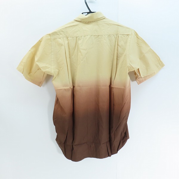 実際に弊社で買取させて頂いたA BATHING APE/アベイシングエイプ MADE WITH GENERAL 1ポイント刺繍 グラデーション 半袖シャツ/Lの画像 1枚目