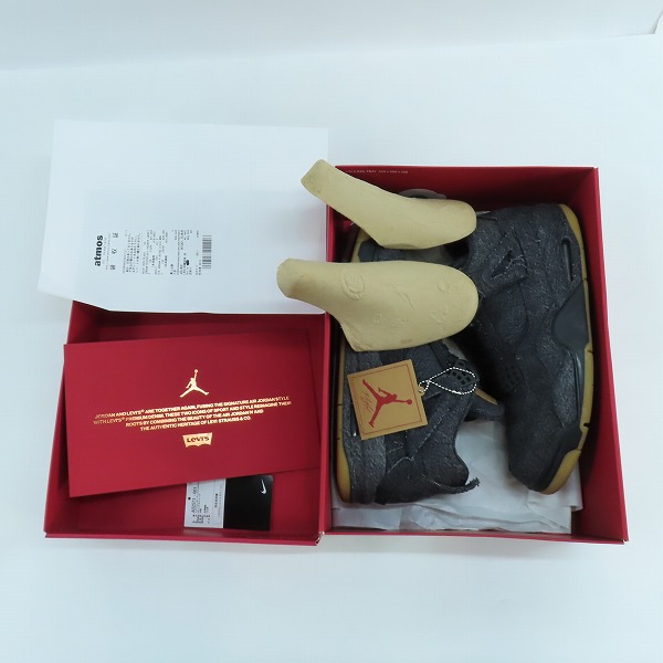 実際に弊社で買取させて頂いたNIKE×LEVIS/ナイキ×リーバイス AIR JORDAN 4 RETRO NRG/エアジョーダン 4 AO2571-001/27.5の画像 8枚目