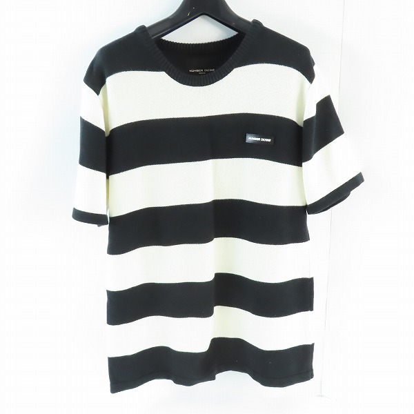 実際に弊社で買取させて頂いたNUMBER (N)INE/ナンバーナイン ボーダー 半袖ニット NDK-801N/XL