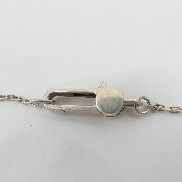 実際に弊社で買取させて頂いたGUCCI/グッチ Ag925 ブランドロゴネックレス スクエアの画像 6枚目