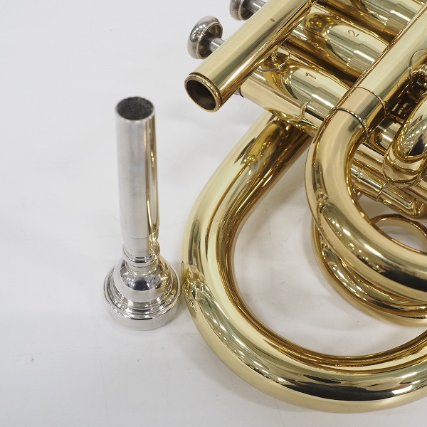 実際に弊社で買取させて頂いたSELECTION/セレクション ポケットトランペット ゴールド ハードケース付 の画像 9枚目