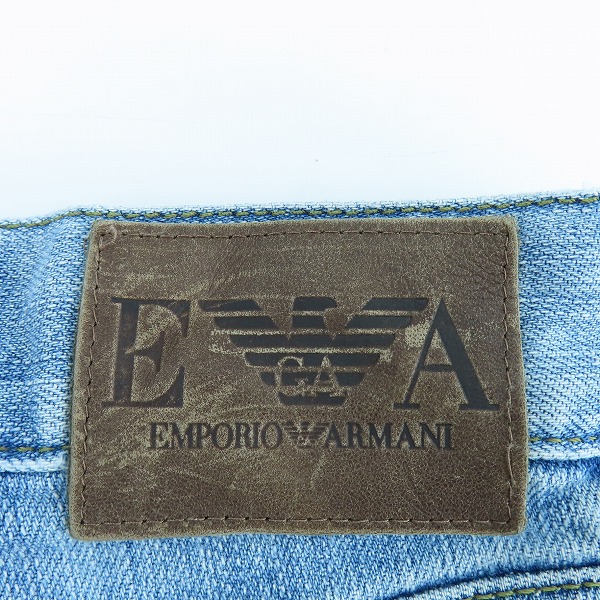 実際に弊社で買取させて頂いたEMPORIO ARMANI/エンポリオアルマーニ ロゴプリント デニムパンツ 29の画像 2枚目