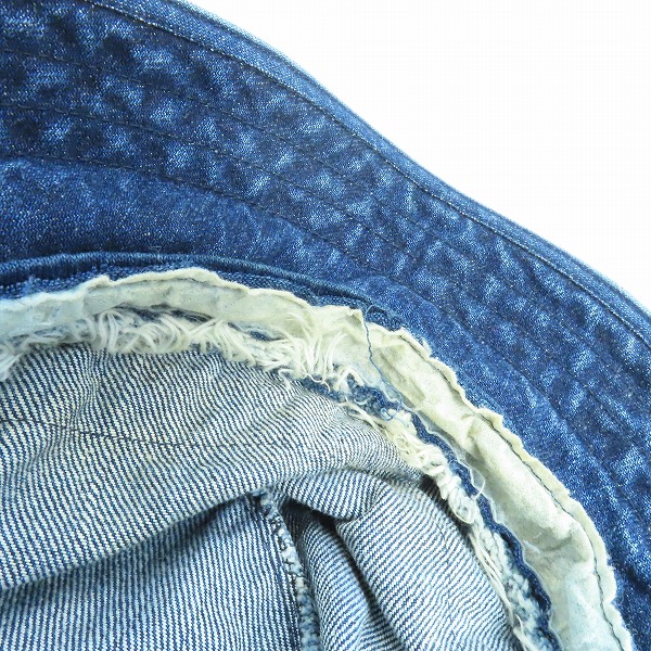 実際に弊社で買取させて頂いたBLUE BLUE/ブルーブルー バケットハット デニムの画像 6枚目