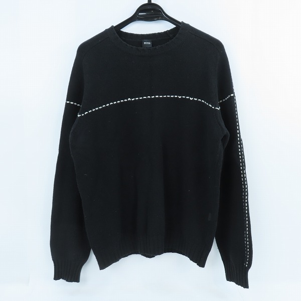 実際に弊社で買取させて頂いたHUGO BOSS/ヒューゴボス デザインステッチ クルーネックニット/50