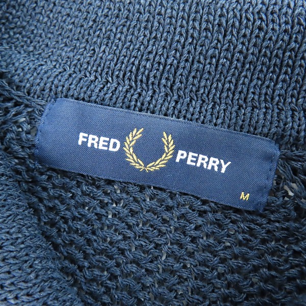 実際に弊社で買取させて頂いたFRED PERRY/フレッドペリー サマーニット ポロシャツ FZ1826/Mの画像 2枚目