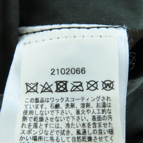 実際に弊社で買取させて頂いたBarbour/バブアー 21AW Transport wax トランスポート オイルド ジャケット 2102066/40の画像 4枚目