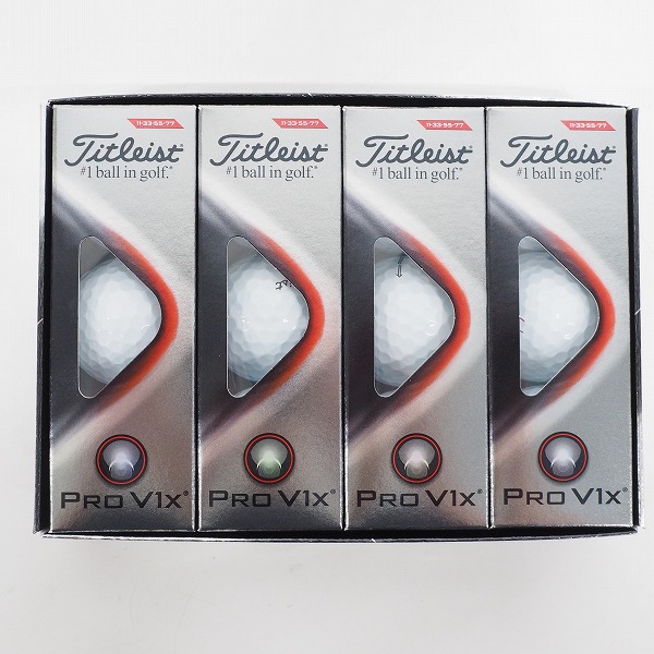 実際に弊社で買取させて頂いた【未使用】Titleist/タイトリスト PRO V1x ゴルフボール ホワイト 1ダース