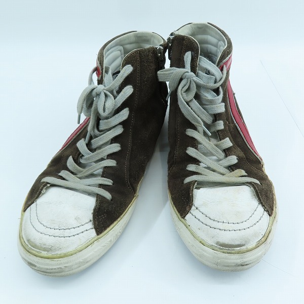 実際に弊社で買取させて頂いた【ジャンク】GOLDEN GOOSE/ゴールデングース GGDB サイドジップ レザースニーカー /40