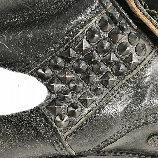 実際に弊社で買取させて頂いたNUMBER(N)INE/ナンバーナイン レザースタッズブーツの画像 7枚目