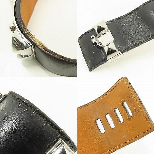 実際に弊社で買取させて頂いたHERMES/エルメス コリエドシアン シルバー金具 ボックスカーフ □R刻印の画像 9枚目