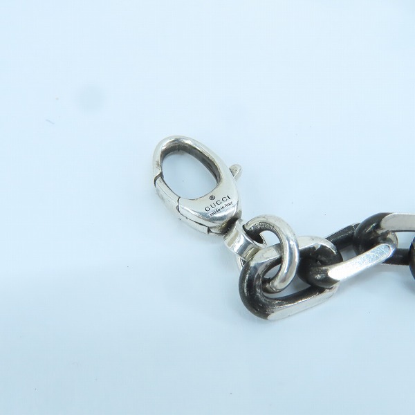 実際に弊社で買取させて頂いたGUCCI/グッチ インターロッキングG シルバー チェーンブレスレット ‎620798 J8400 0811の画像 7枚目