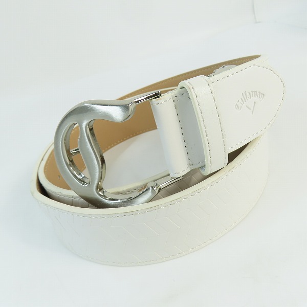 実際に弊社で買取させて頂いたCallaway/キャロウェイ ゴルフベルト ホワイト