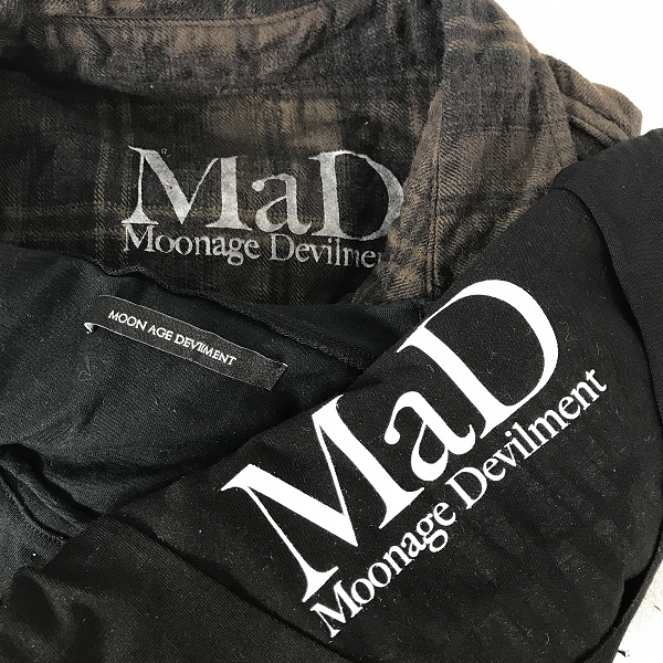 実際に弊社で買取させて頂いた【おまとめ】Moonage Devilment/ムーンエイジデビルメント 半袖Tシャツ/長袖チェックシャツの画像 2枚目